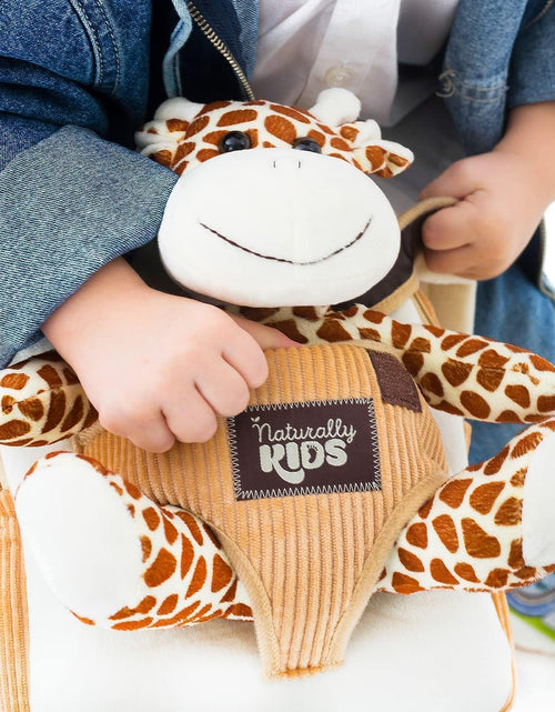 Load image into Gallery viewer, Giraffe Backpack, Giraffe Toy for Toddler, Giraffe Stuffed Animal, Giraffe Gifts
