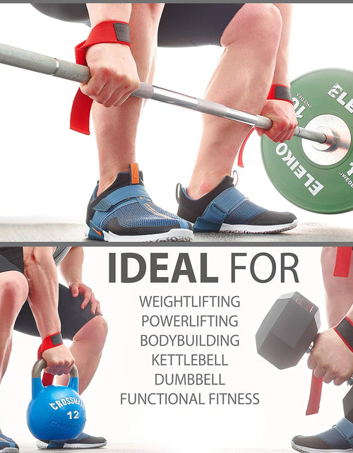 Load image into Gallery viewer, Lasso Lifting Wrist Straps for Cross Training - Rated at 770 Lb - Hand Wraps for Olympic Weightlifting, Powerlifting, Weight Lifting, Bodybuilding Strength Deadlift Gym Bar, Cotton
