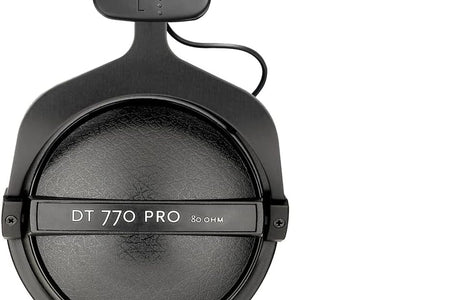 DT 770 PRO 80 Ohm Over-Ear Studio Headphones in Gray. Enclosed Design, Wired for Professional Recording and Monitoring