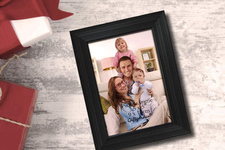 12 Pack 3.5X5 Black Picture Frame Bulk Set for Desktop Display or Wall Mounting