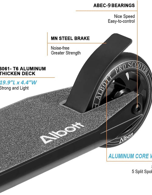 Load image into Gallery viewer, Pro Scooters Trick Scooter - Freestyle 110Mm Aluminium Core Wheels &amp; ABEC-9 Stunt Scooters for Kids 8 Years and up Entry Level Scooter for Beginner Boys Girls Teens Adults

