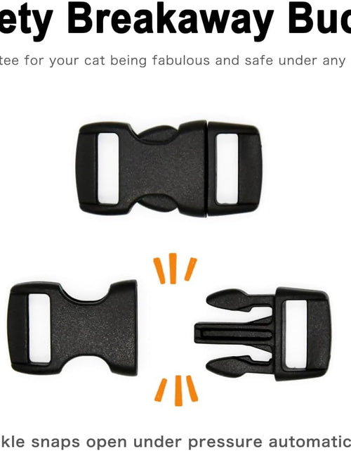 Load image into Gallery viewer, Sushi Cat Collar Bow Tie, Breakaway Safety Plastic Buckle, Bowtie Collar for Kitten (6"-10")
