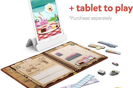 -Math Wizard and the Secrets of the Dragons for Ipad & Fire Tablet-Ages 6-8/Grades 1-2-Measurement & Estimating-Curriculum-Inspired-Stem Toy Gifts for Kids,Boy&Girl-Ages 6 7 8( Base Required)