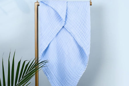 Baby Muslin Bath Towels, Super Soft Cotton Receiving Blanket for Baby'S Delicate Skin,2Pack 41.3 X41.3 Inches Swaddle Blanket for Newborns Toddlers Boy Girl,Baby Registry as Shower