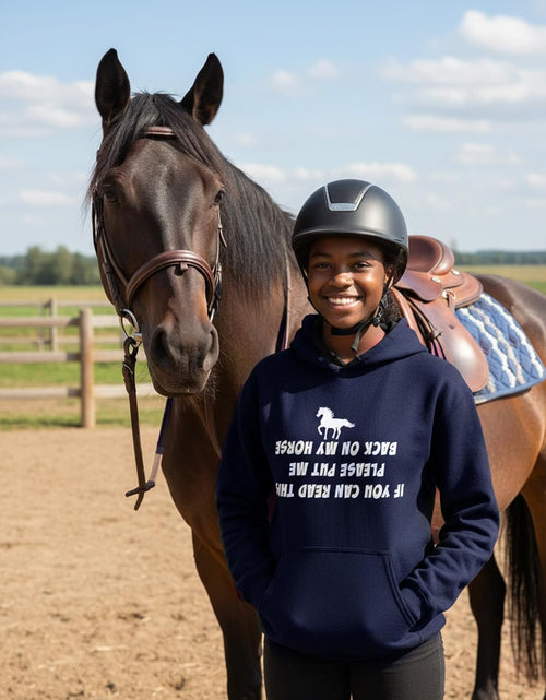 Load image into Gallery viewer, Gift for Girls Who Love Horses Girl Teen Women Horse Lovers Hoodie
