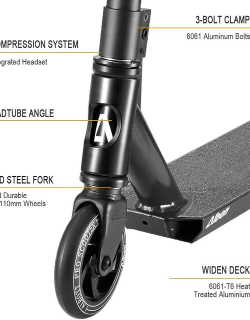 Load image into Gallery viewer, Pro Scooters Trick Scooter - Freestyle 110Mm Aluminium Core Wheels &amp; ABEC-9 Stunt Scooters for Kids 8 Years and up Entry Level Scooter for Beginner Boys Girls Teens Adults

