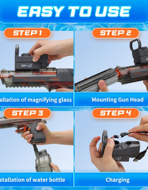 Load image into Gallery viewer, AquaBlaze™ Electric Water Blaster – LED Power Squirt Gun for Epic Summer Battles
