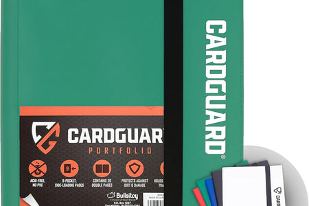 Trading Card Pro-Folio, 9-Pocket Side-Loading Pages, Holds 360 Cards, Dark Green