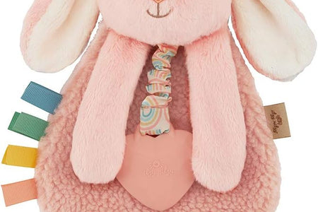 - Itzy Lovey Including Teether, Textured Ribbons & Dangle Arms; Features Crinkle Sound, Sherpa Fabric and Minky Plush; Bunny