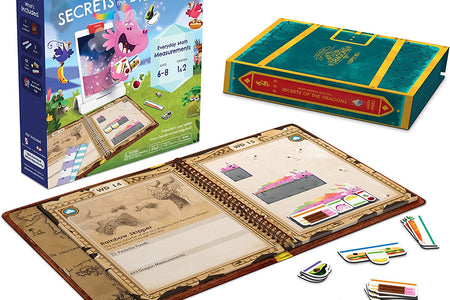 -Math Wizard and the Secrets of the Dragons for Ipad & Fire Tablet-Ages 6-8/Grades 1-2-Measurement & Estimating-Curriculum-Inspired-Stem Toy Gifts for Kids,Boy&Girl-Ages 6 7 8( Base Required)