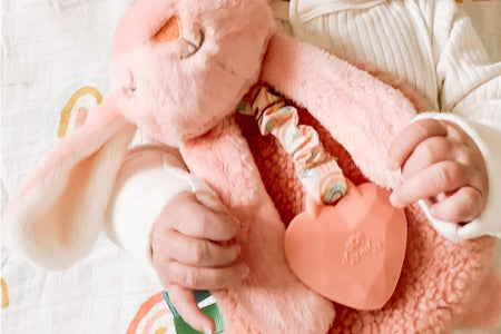 - Itzy Lovey Including Teether, Textured Ribbons & Dangle Arms; Features Crinkle Sound, Sherpa Fabric and Minky Plush; Bunny